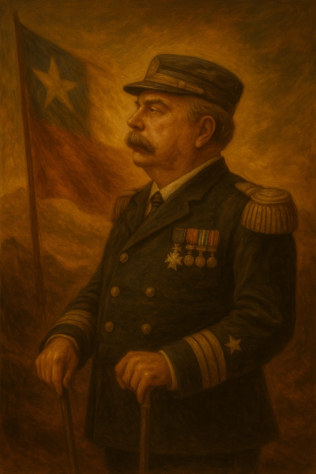 Retrato de Oscar Viel Toro